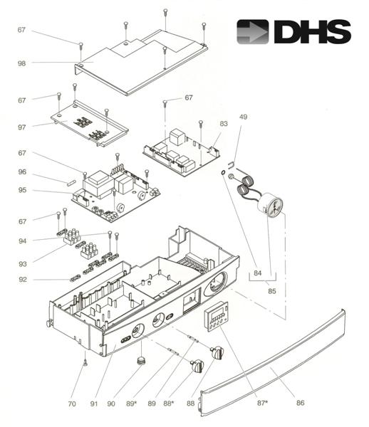 Exploded Diagram for CONTROL PANEL & IGNITION DEVIC
