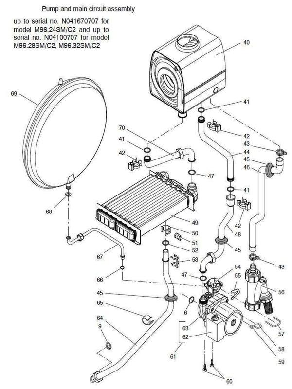 Exploded Diagram for PUMP, MAIN CIRCUIT 1