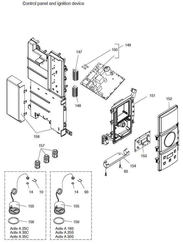 Exploded Diagram for CONTROL PANEL
