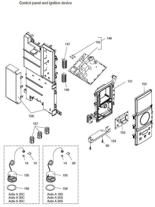 Exploded Diagram for CONTROL PANEL