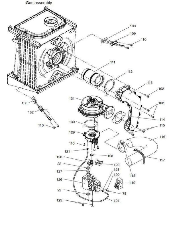 Exploded Diagram for GAS ASSEMBLY