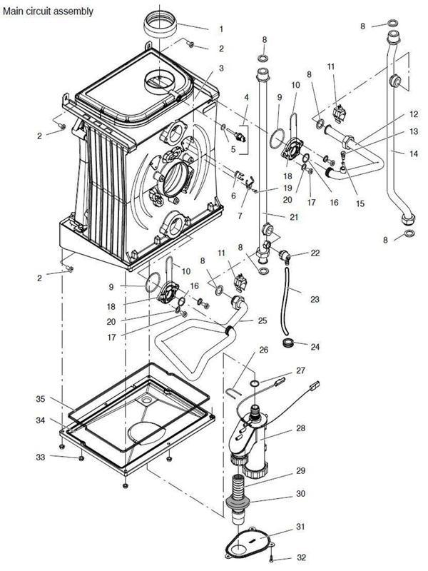 Exploded Diagram for MAIN CIRCUIT ASSEMBLY