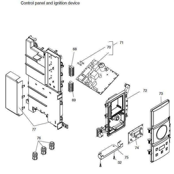 Exploded Diagram for CONTROL PANEL