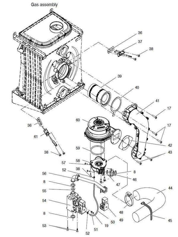 Exploded Diagram for GAS ASSEMBLY