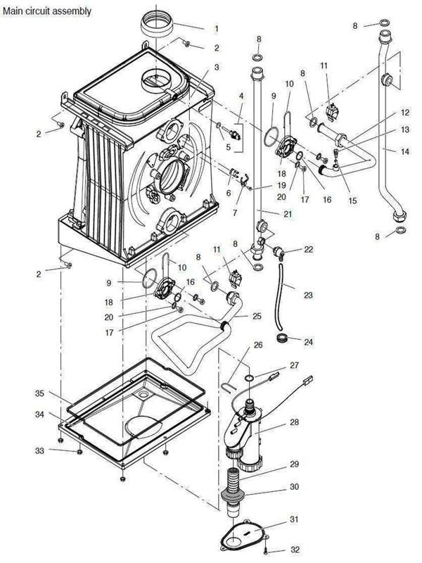 Exploded Diagram for MAIN CIRCUIT ASSEMBLY