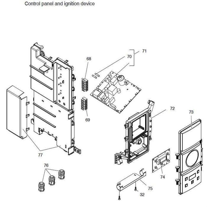 Exploded Diagram for CONTROL PANEL
