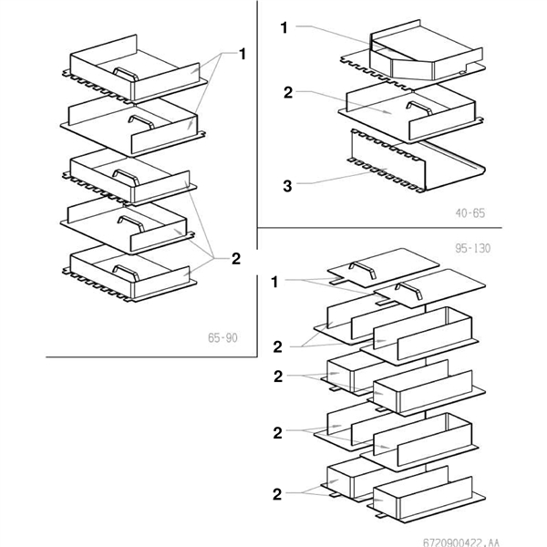 Exploded Diagram for BAFFLE ARRANGEMENT