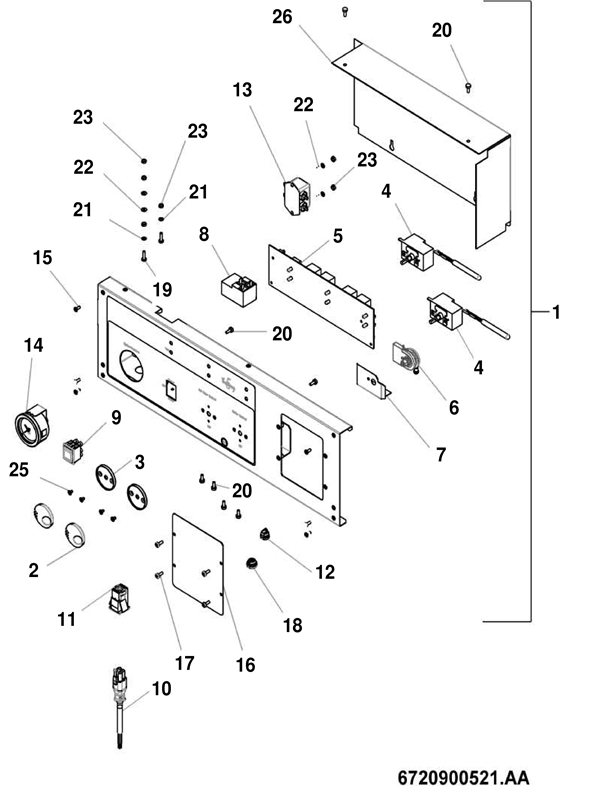 Exploded Diagram for ELECTRICAL