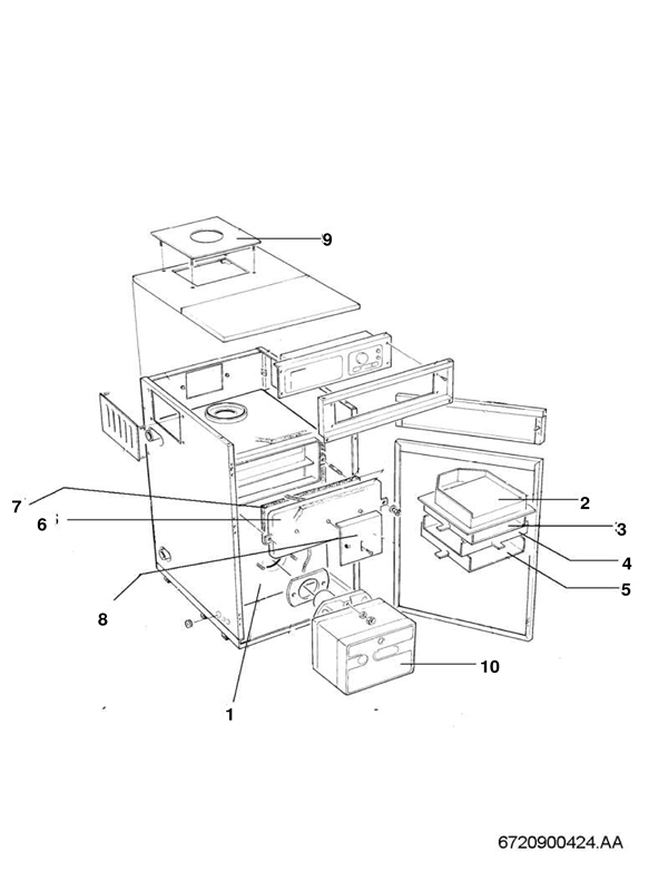 Exploded Diagram for HEAT EXCHANGER
