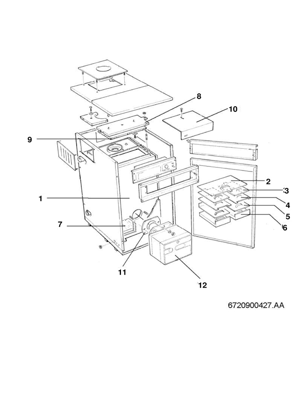 Exploded Diagram for HEAT EXCHANGER