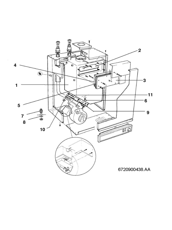Exploded Diagram for HEAT EXCHANGER