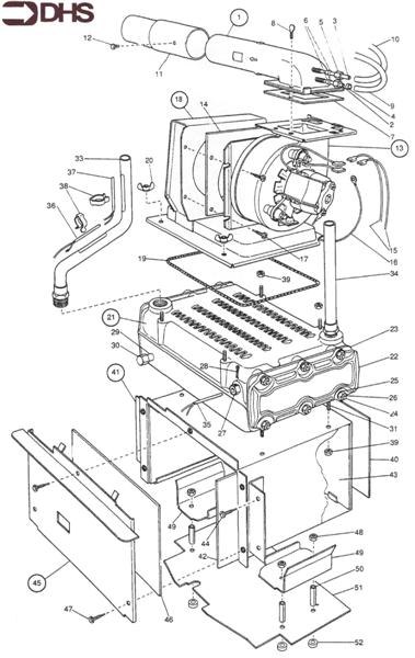 Exploded Diagram for MAIN BOILER
