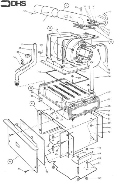 Exploded Diagram for MAIN BOILER