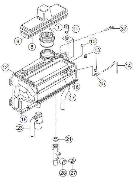 Exploded Diagram for HEAT EXCHANGER