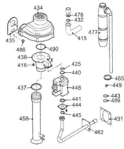 Exploded Diagram for FAN/GAS VALVE ASSEMBLY