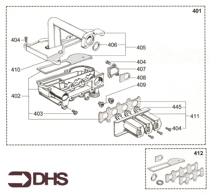 Exploded Diagram for GAS SECTION