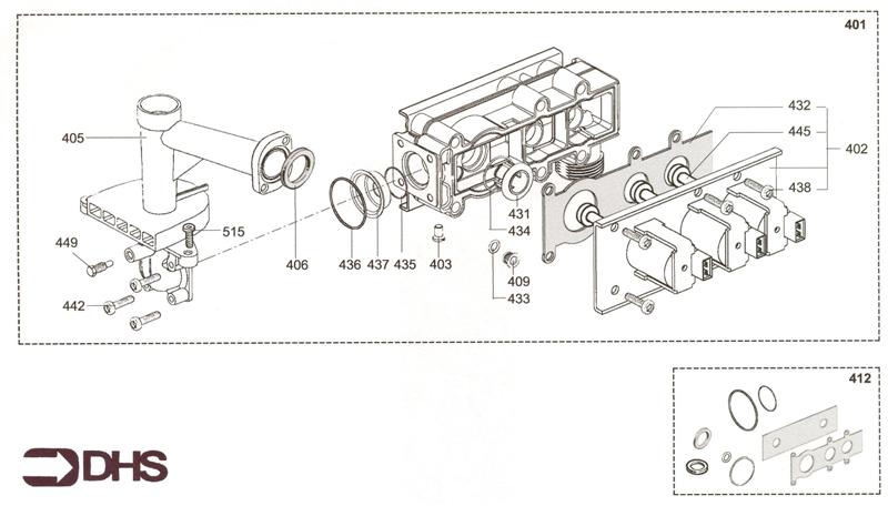 Exploded Diagram for GAS SECTION
