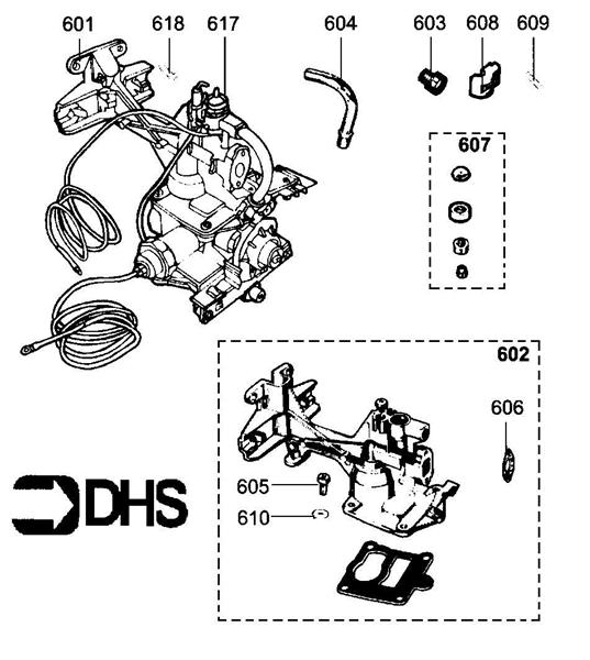 Exploded Diagram for GAS SECTION 1