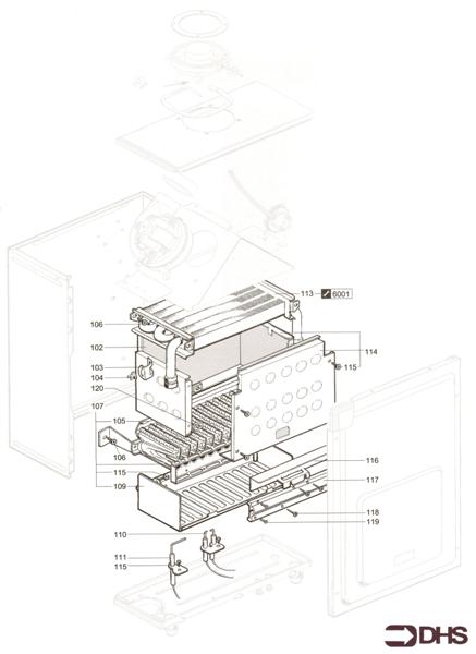 Exploded Diagram for BURNER ASSEMBLY