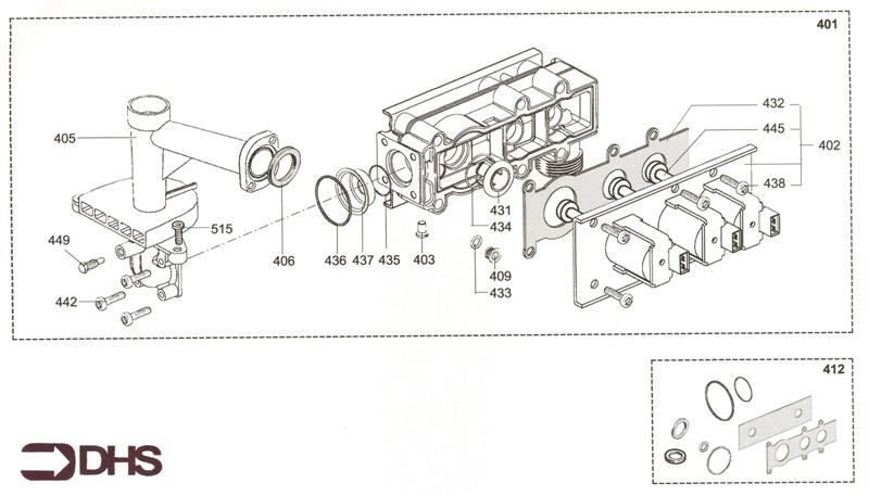 Exploded Diagram for GAS SECTION
