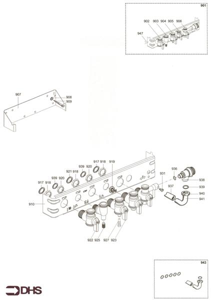 Exploded Diagram for JIG PLATE & PIPE FITTING