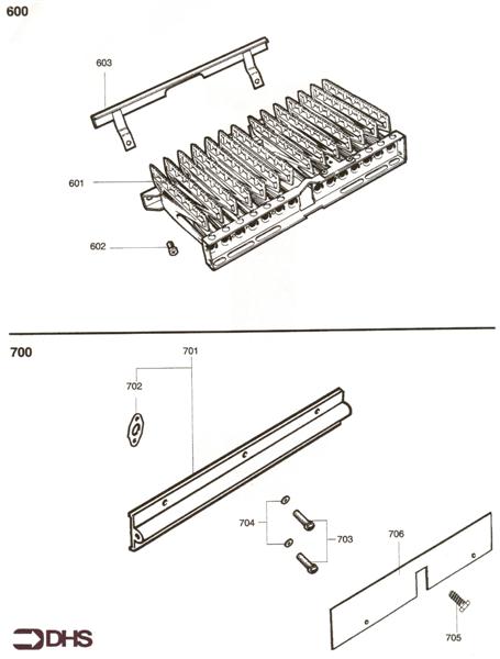 Exploded Diagram for BURNER HEAD ASSY - BURNER MANI