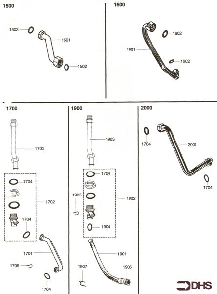 Exploded Diagram for PIPES - TUBES