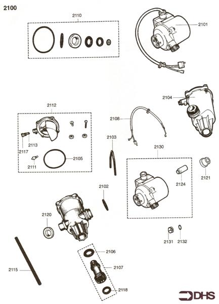 Exploded Diagram for PUMP & AIR SEPARATOR ASSY