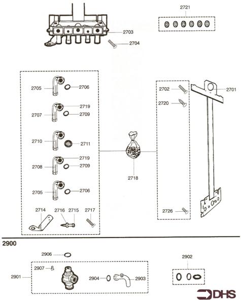 Exploded Diagram for JIG PLATE & PIPE FITTING - PRE