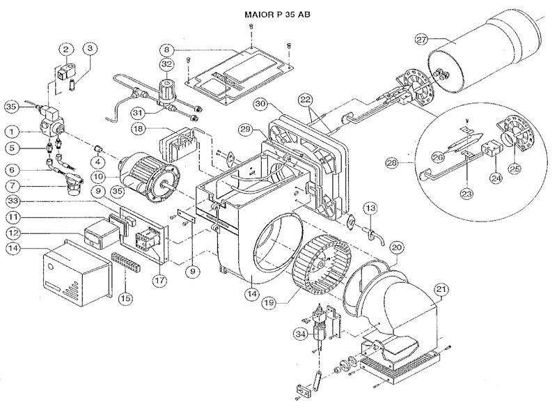 Exploded Diagram for ALL PARTS