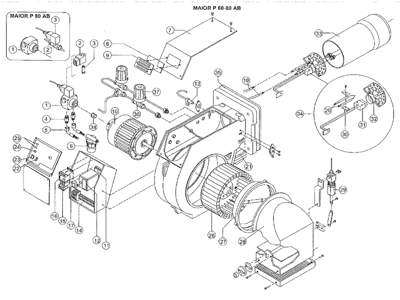 Exploded Diagram for ALL PARTS