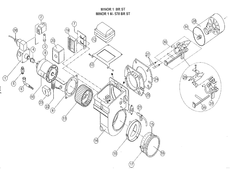 Exploded Diagram for ALL PARTS