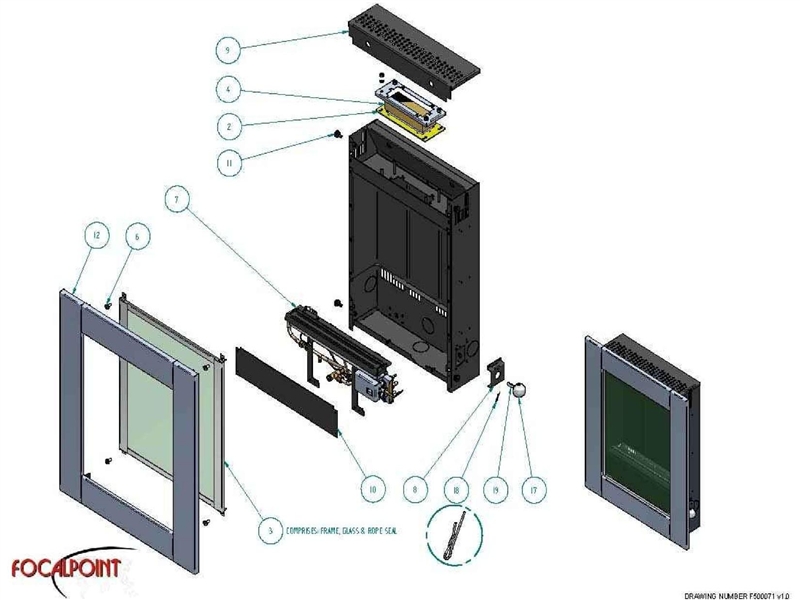 Exploded Diagram for FIRE FRONT