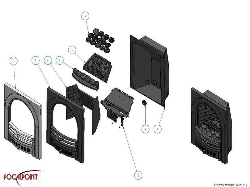 Exploded Diagram for FIRE FRONT