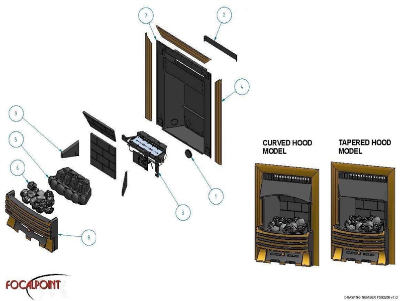 Exploded Diagram for FIRE FRONT