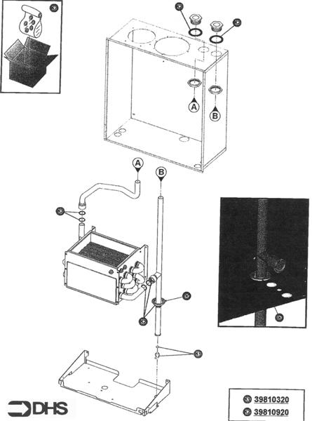Exploded Diagram for HEAT EXCHANGER & PUMP