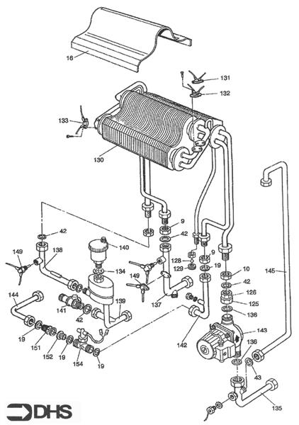 Exploded Diagram for HEAT EXCHANGER - PUMP