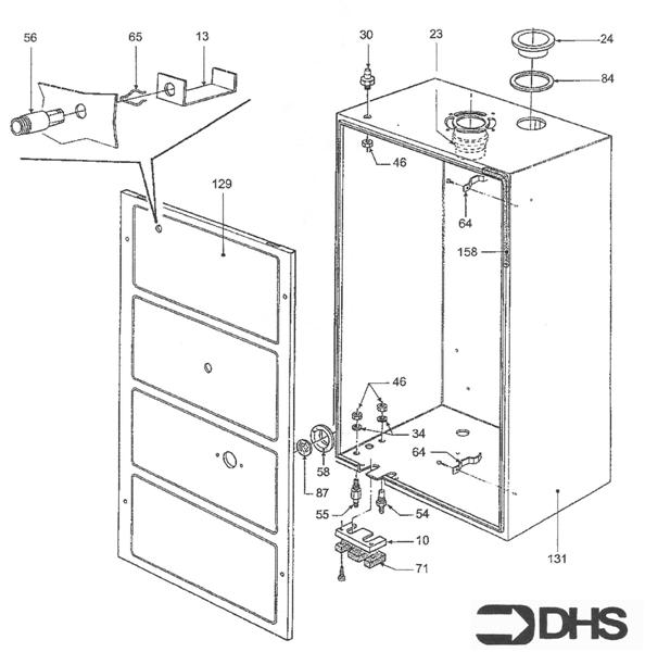 Exploded Diagram for FLUE ASSY