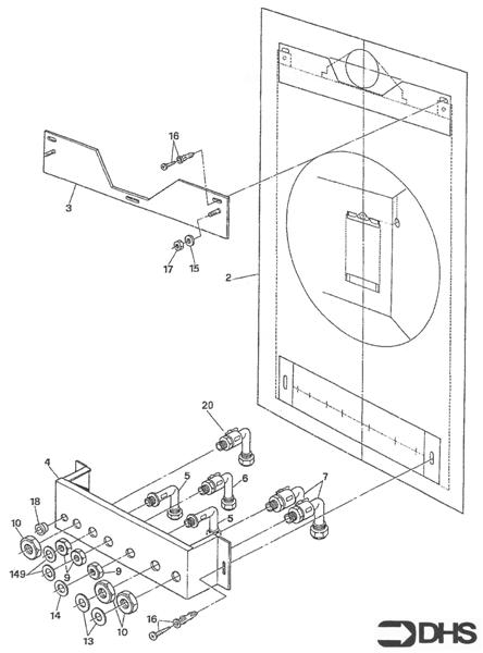 Exploded Diagram for JIG BRACKET & COCKS
