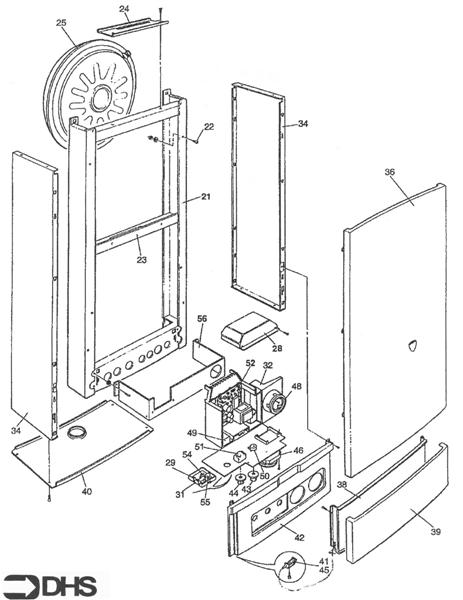 Exploded Diagram for CASING ASSEMBLY & CONTROL BOX