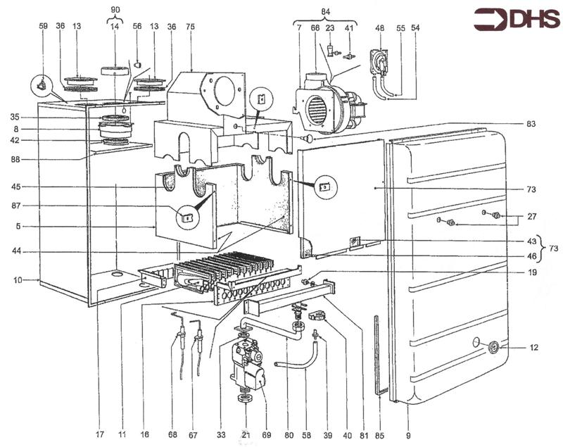 Exploded Diagram for GAS LINE
