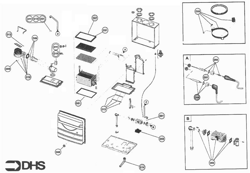 Exploded Diagram for GAS LINE