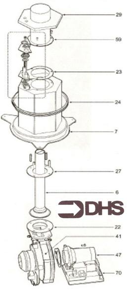 Exploded Diagram for BURNER ASSY