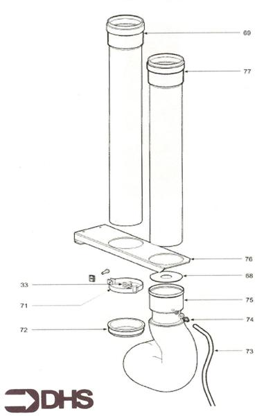 Exploded Diagram for FLUE ASSY