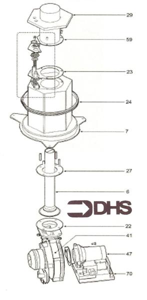 Exploded Diagram for BURNER ASSY