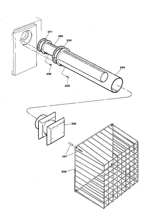 Exploded Diagram for FLUE ASSEMBLY