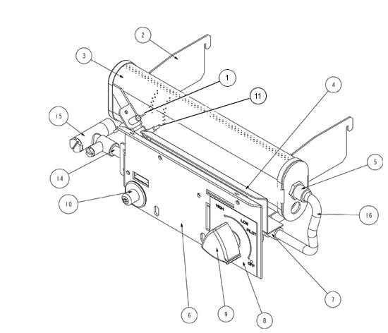 Exploded Diagram for GAS PARTS