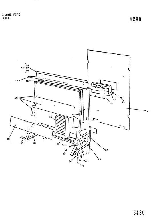 Exploded Diagram for FIREBOX ASSEMBLY