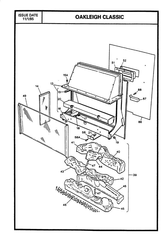 Exploded Diagram for FIREBOX ASSEMBLY
