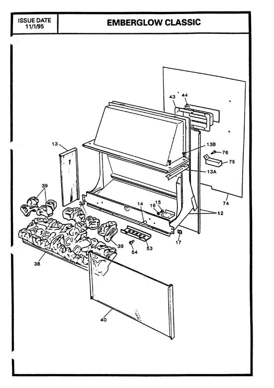 Exploded Diagram for FIREBOX ASSEMBLY